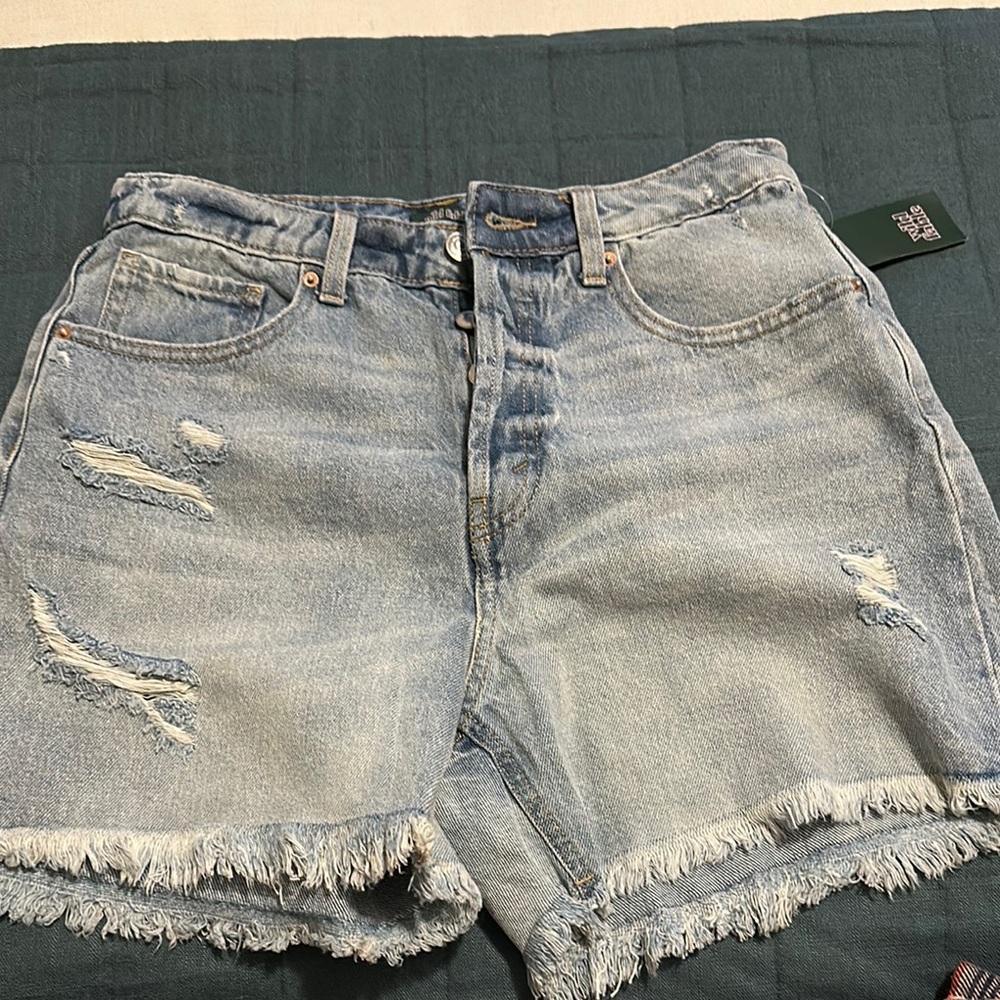 Denim Distressed Women's Shorts